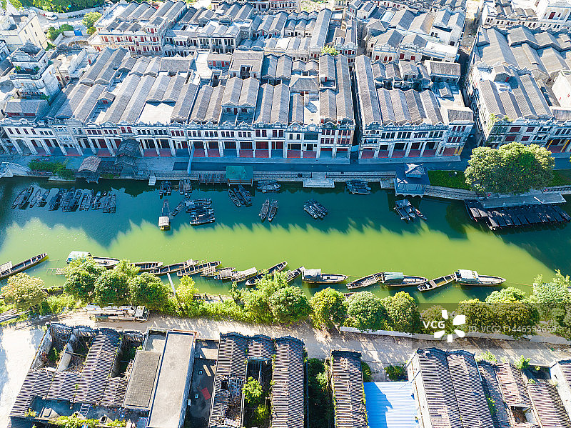 广东省开平市赤坎古镇侨乡国际旅游度假区、华侨之乡、碉楼之乡图片素材