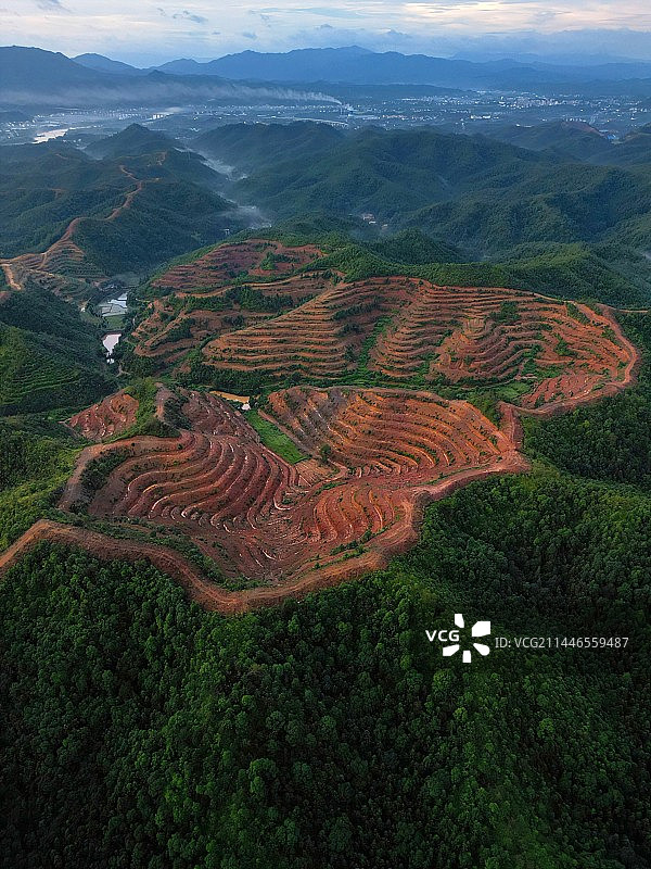 农业领域的高角度视角图片素材