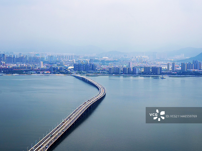 厦门集美大桥航拍图片素材