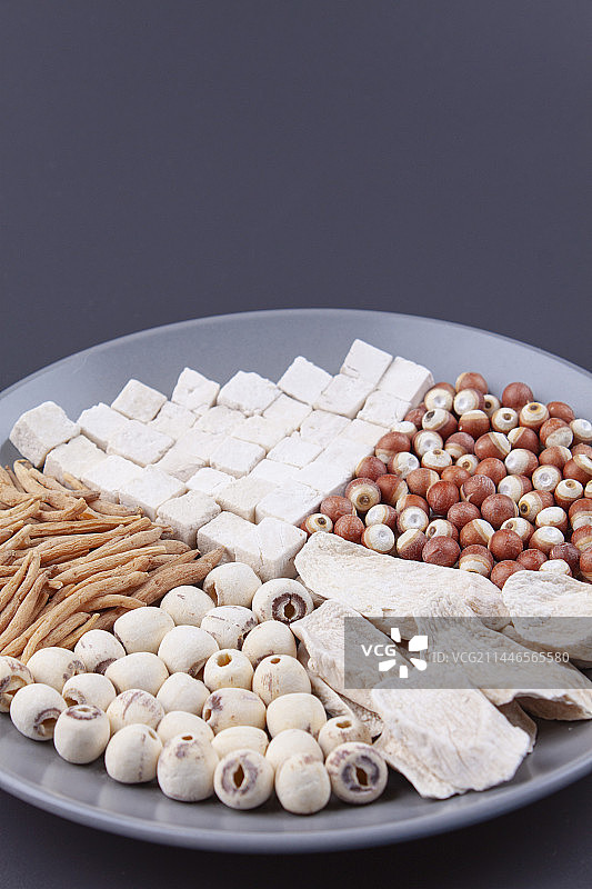 中国传统中医中药四神汤药材图片素材