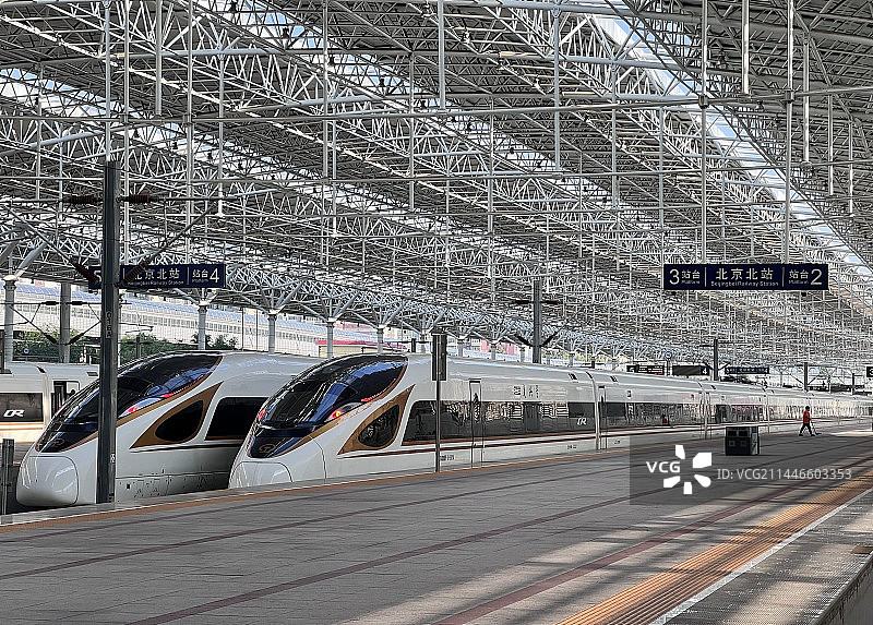 北京北站清晨图片素材