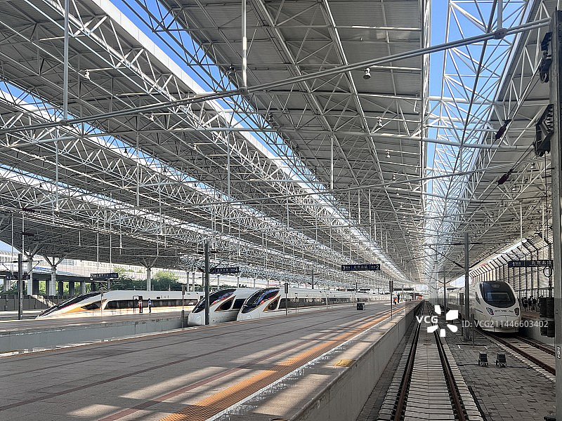 北京北站清晨图片素材