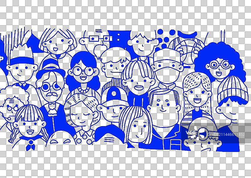 卡通轮廓图片素材