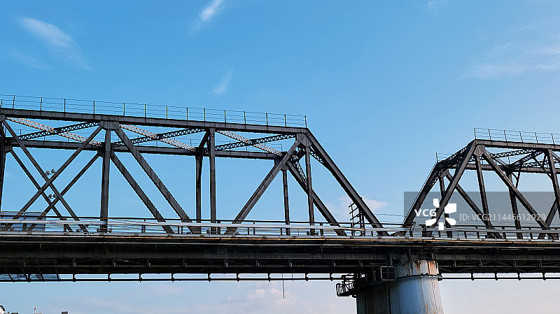 铁路桥局部图片素材