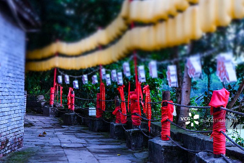 四川省自贡市沿滩区仙市古镇图片素材