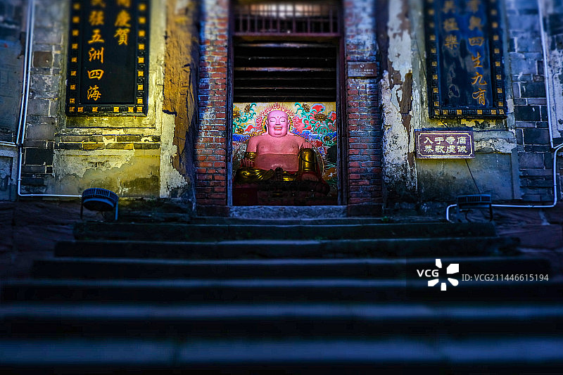 四川省自贡市沿滩区仙市古镇图片素材