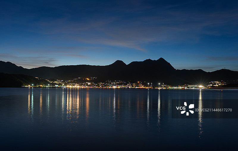 香港西贡夜景图片素材