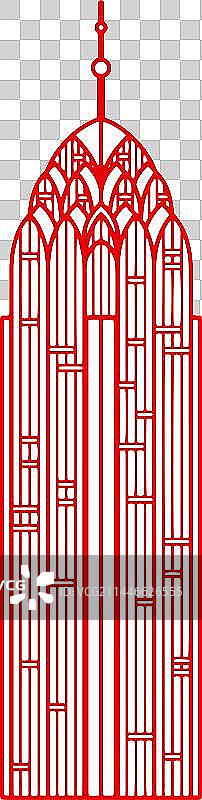 剪纸风格青海西宁时代盛华大厦建筑图片素材