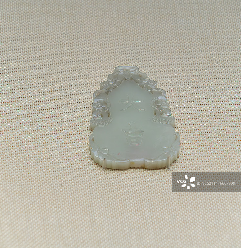 清代玉雕，玉壁图片素材