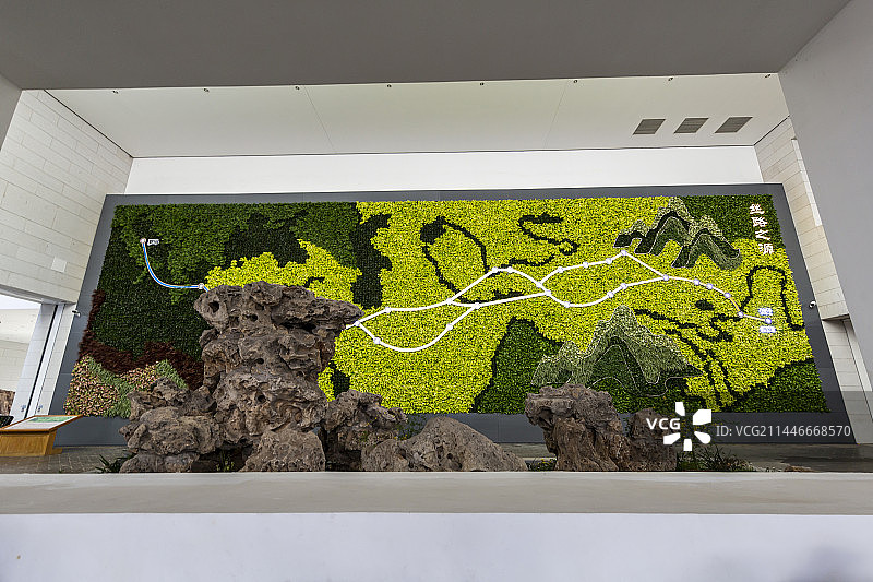 北京中国园林博物馆大厅一角图片素材