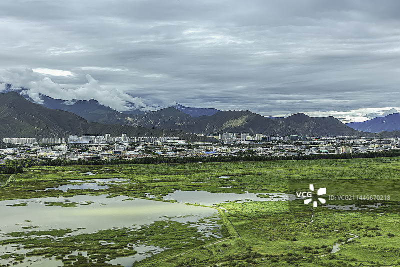 拉鲁湿地之夏、生态拉鲁图片素材