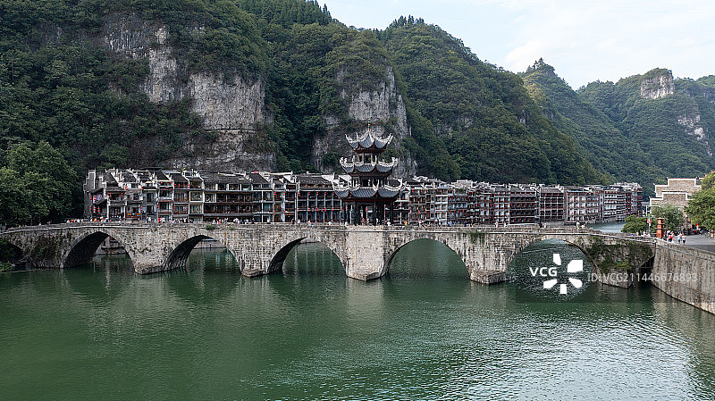 贵州镇远古城祝圣桥图片素材