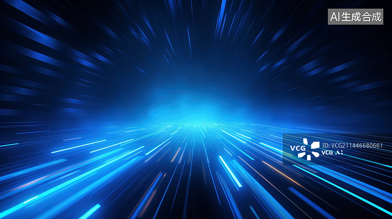 【AI数字艺术】蓝色智能科技风格背景图片素材