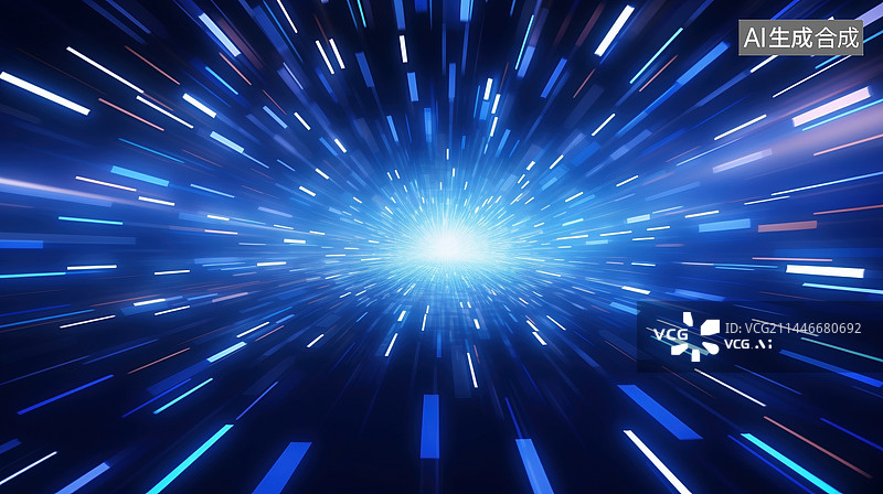 【AI数字艺术】蓝色智能科技风格背景图片素材