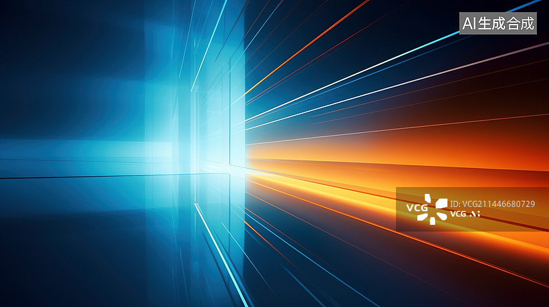 【AI数字艺术】橙色简约风格图形背景图片素材