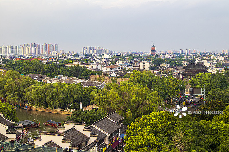 苏州著名景点阊门风光图片素材