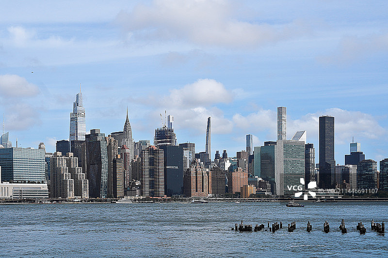 曼哈顿天际线图片素材