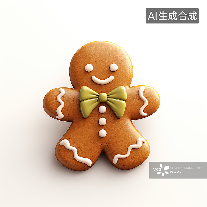 【AI数字艺术】一块姜人饼干图片素材