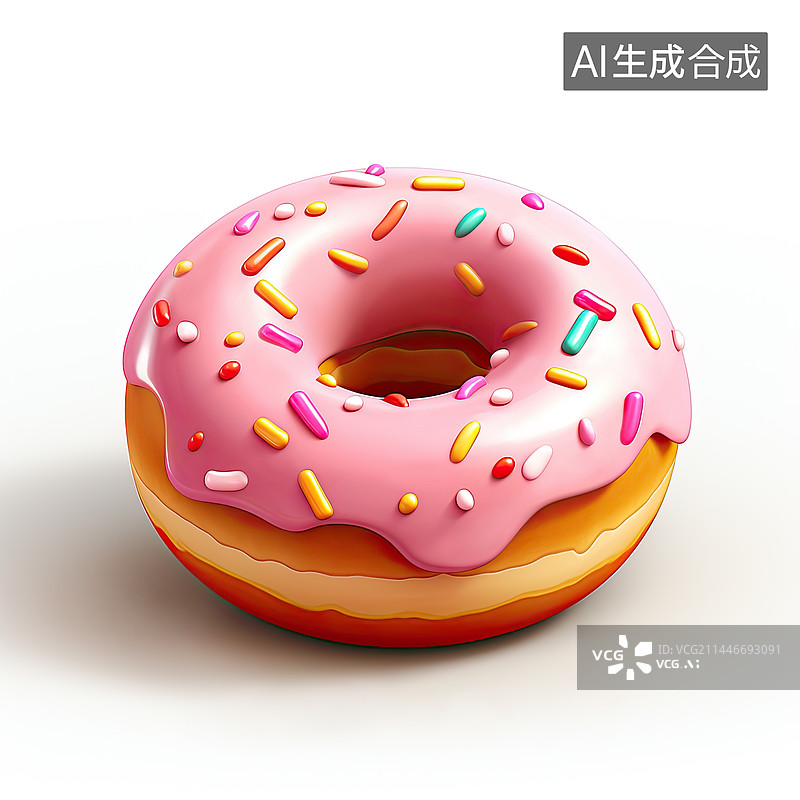【AI数字艺术】一个甜甜圈图片素材