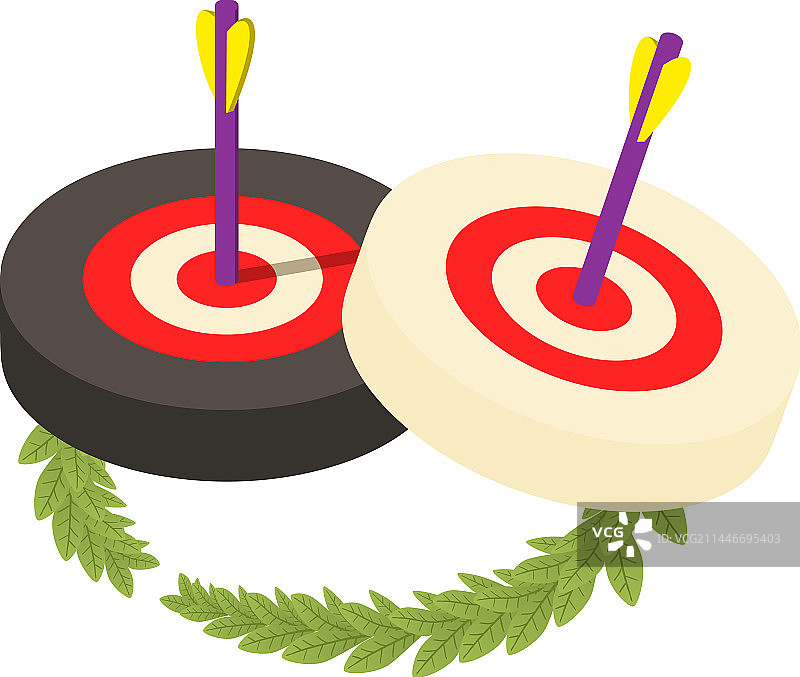 2.5D射箭目标图标图片素材