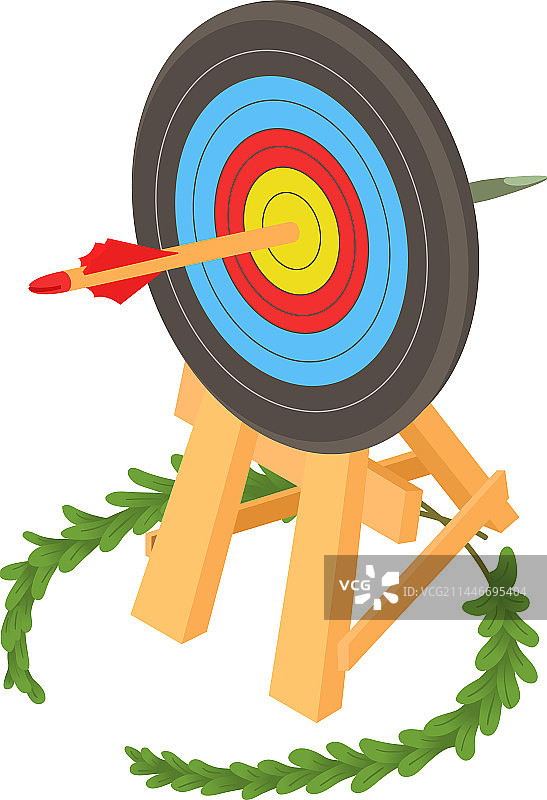 射箭比赛2.5D图标图片素材