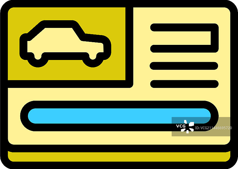 智能车辆扁平图标图片素材