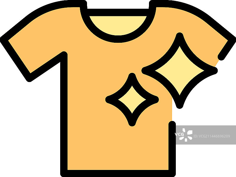 完美主义清洁衣服图标扁平风格图片素材