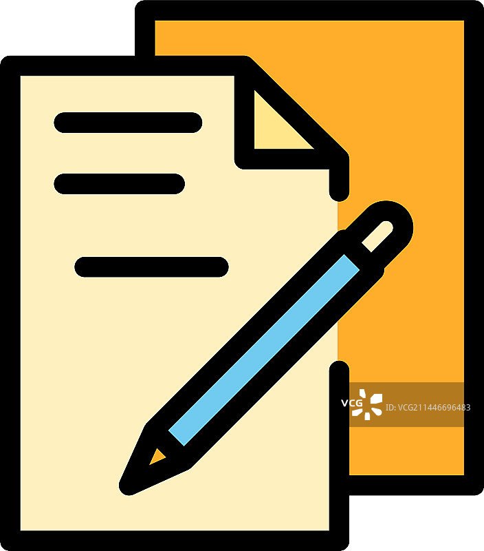 扁平同事文件图标图片素材