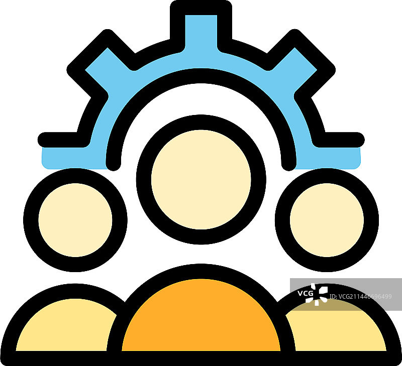 同事组织扁平图标图片素材