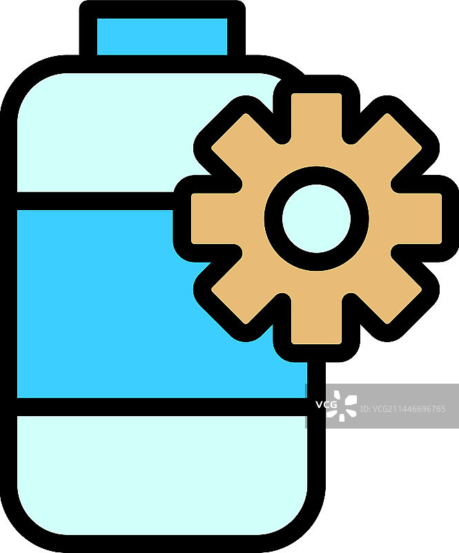 电池设置图标扁平图片素材