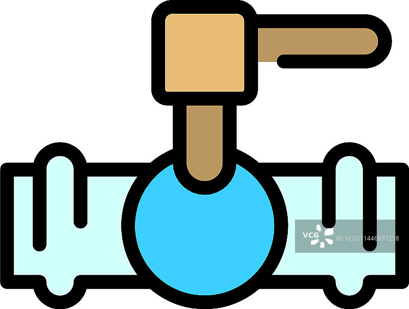 洗衣机水龙头扁平图标图片素材