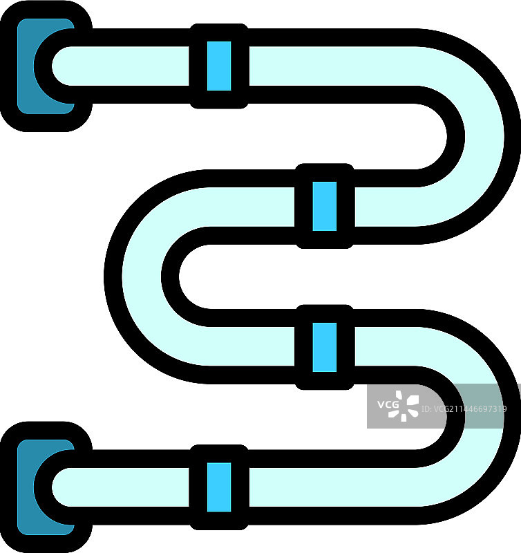 管道配件扁平图标图片素材