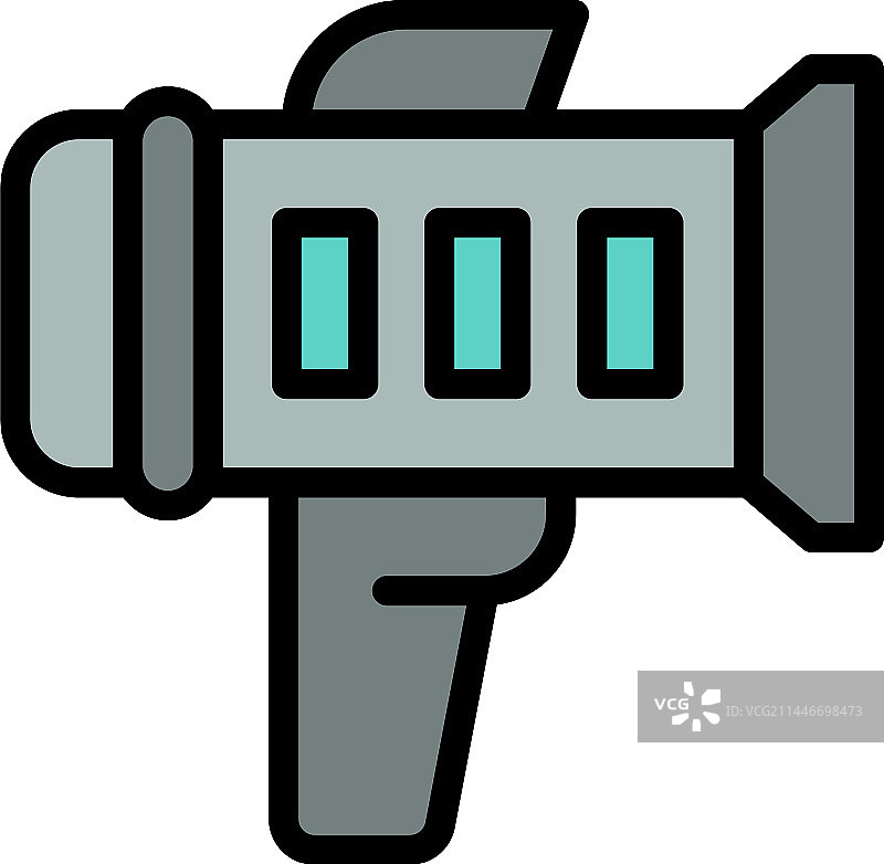 测速摄像头扁平图标图片素材