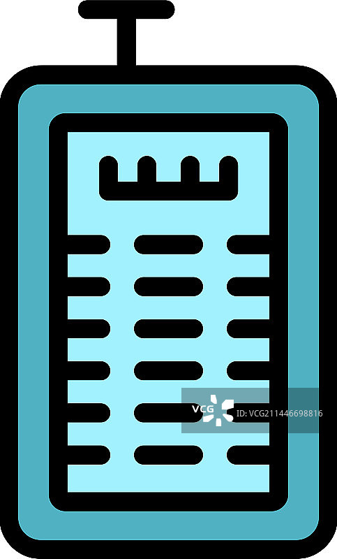 激光测量仪扁平图标图片素材