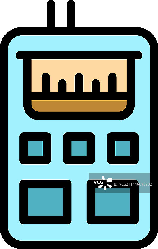 激光尺工具扁平图标图片素材