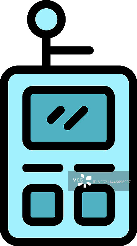 激光卷尺图标（扁平风格）图片素材