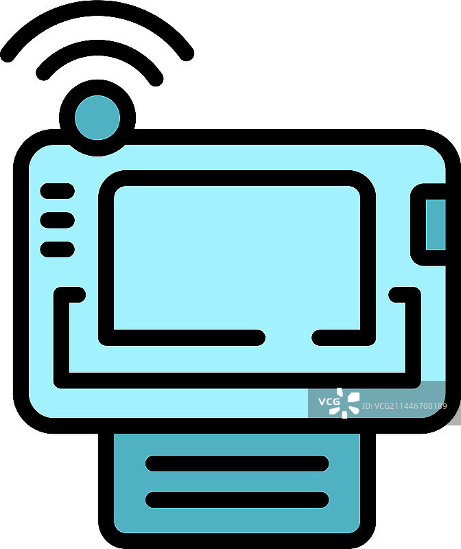 扁平风格信息监控网络图标图片素材