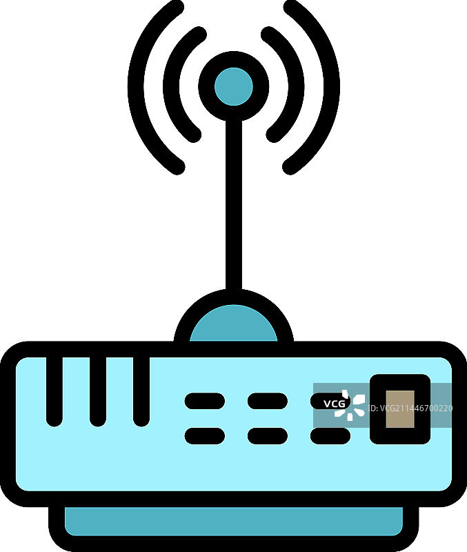无线路由器网络扁平图标图片素材