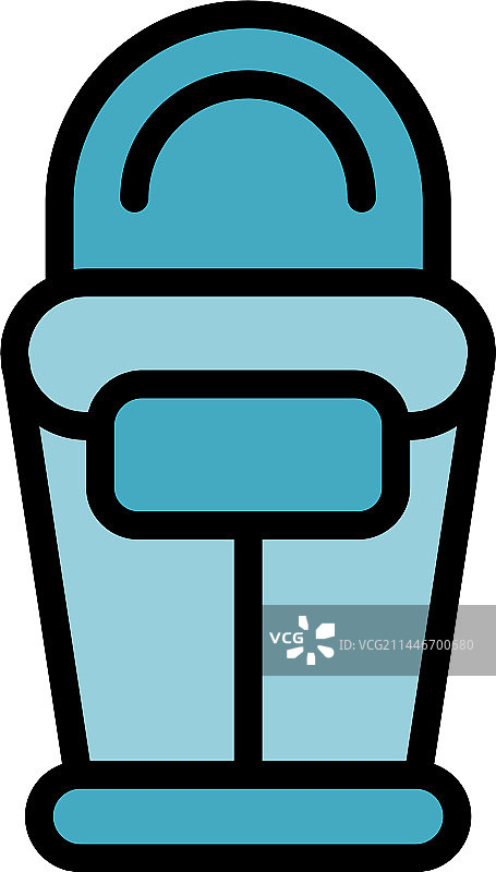 婴儿毛巾图标（扁平风格）图片素材