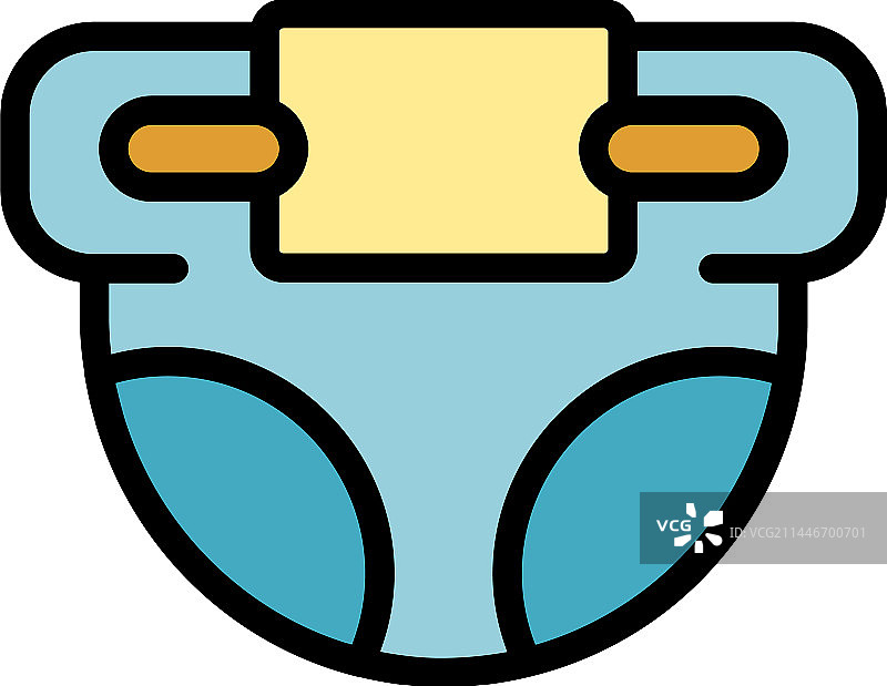 尿布图标（扁平风格）图片素材