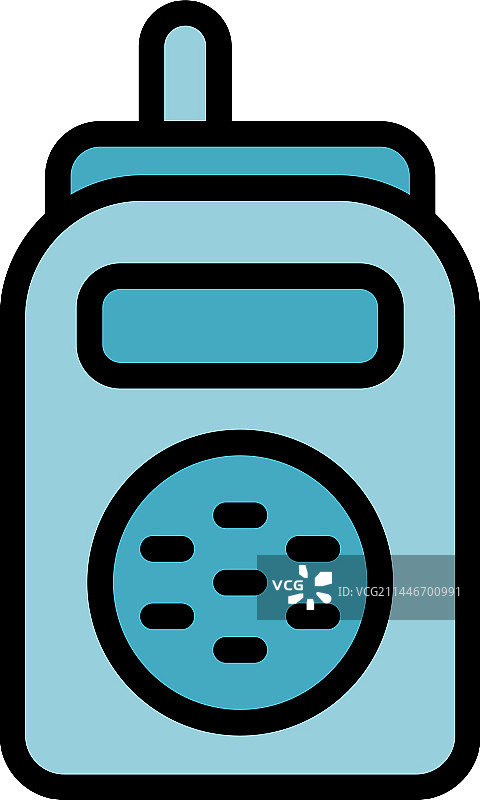 婴儿对讲机图标（扁平风格）图片素材