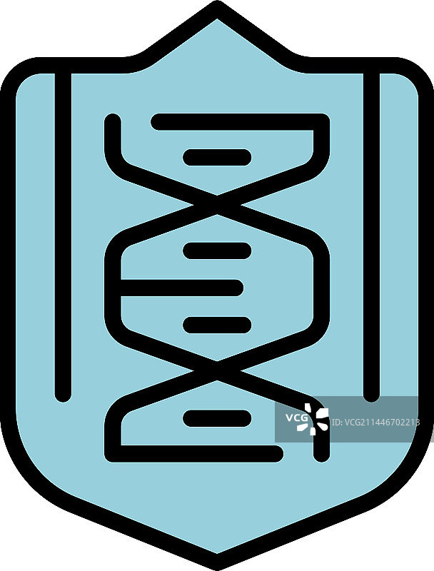 监管产品DNA图标扁平风格图片素材
