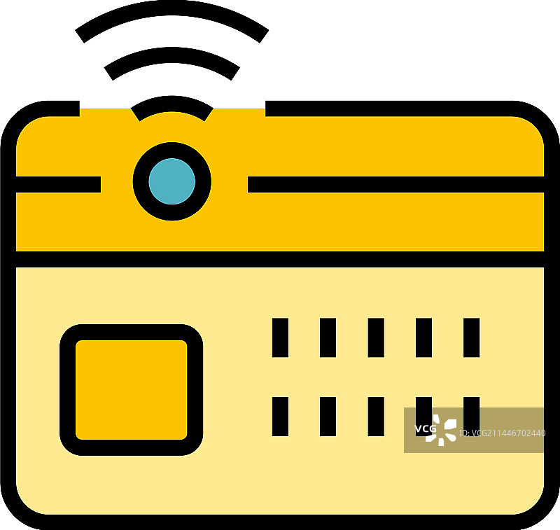 地铁卡票图标（扁平风格）图片素材