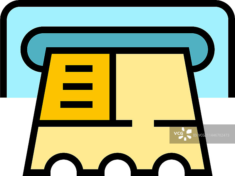 扁平风格地铁票图标图片素材