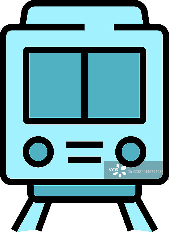 地铁列车扁平图标图片素材