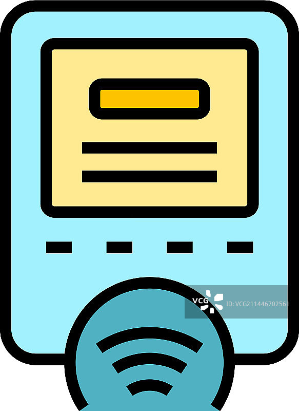 地铁票务设备扁平图标图片素材