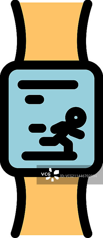 跑步App图标（扁平风格）图片素材