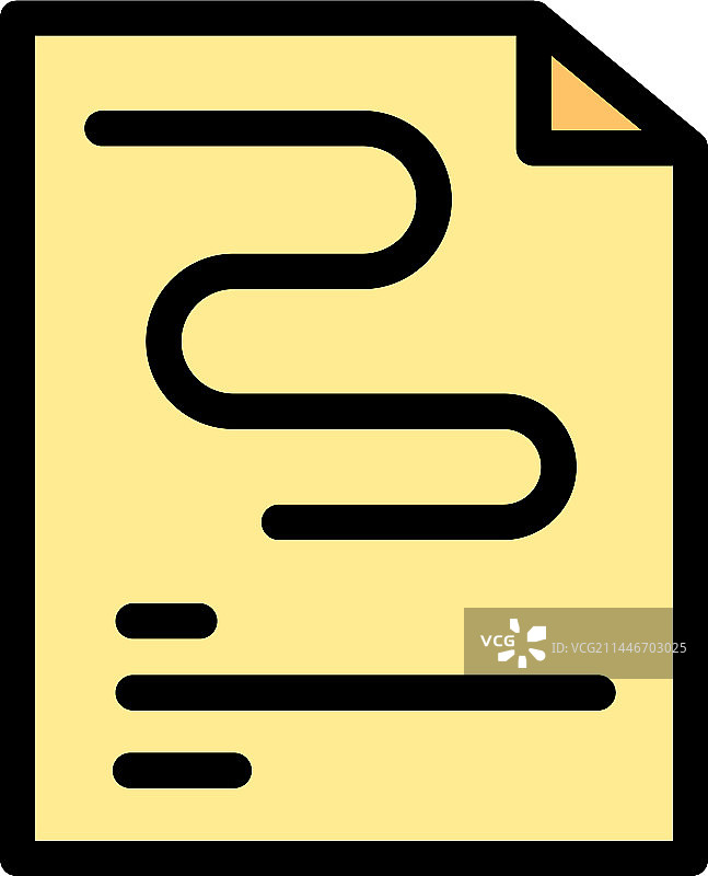 送报员路线图标（扁平风格）图片素材