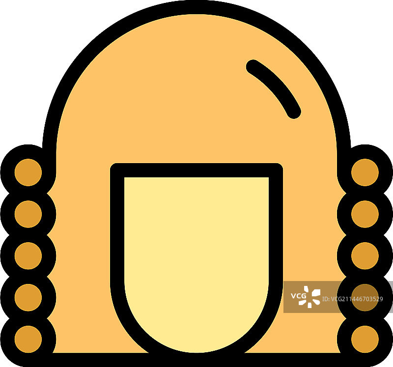 美发造型扁平图标图片素材