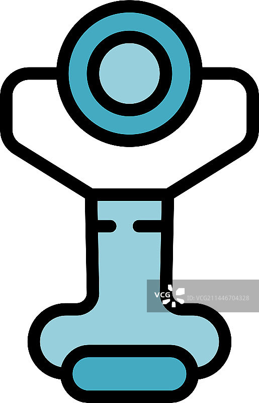 韩国化妆工具扁平图标图片素材